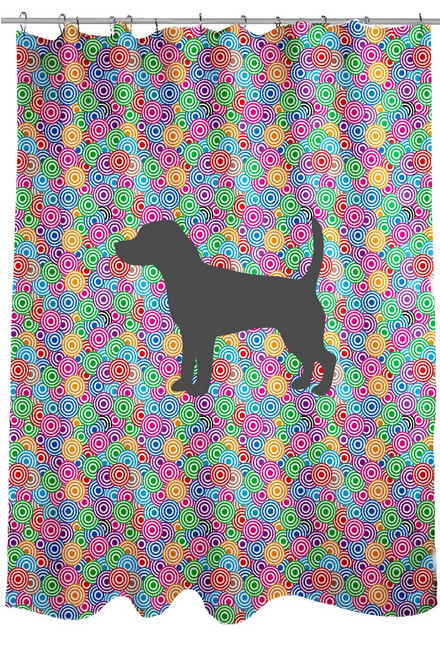 Righteous Hound - Circle Beagle Shower Curtain