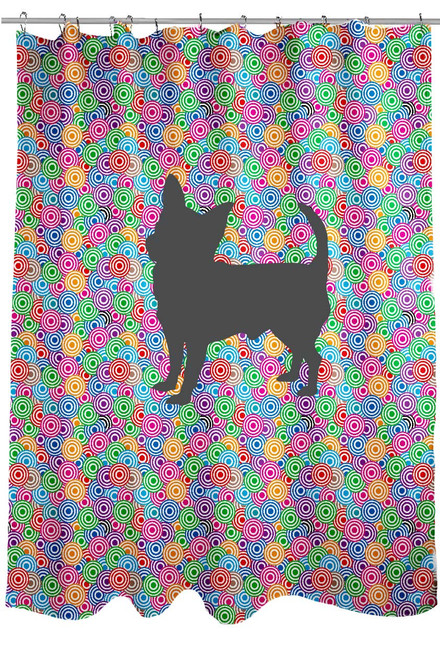 Righteous Hound - Circle Chihuahua Shower Curtain