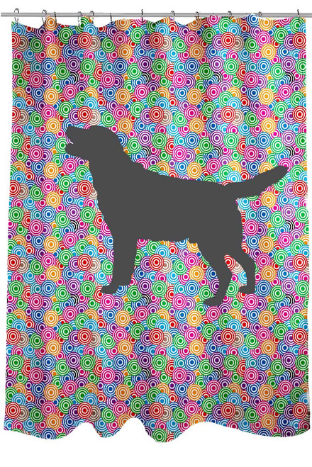 Righteous Hound - Circle Lab Shower Curtain
