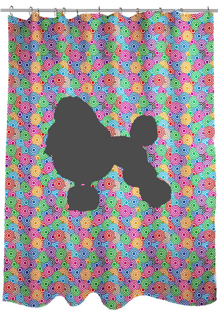 Righteous Hound - Circle Poodle Shower Curtain