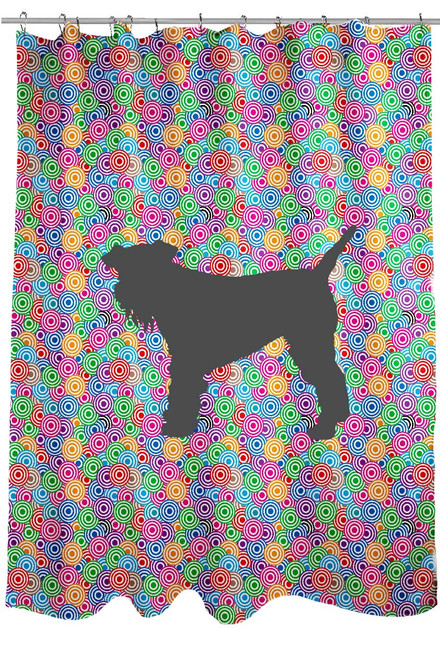 Righteous Hound - Circle Schnauzer Shower Curtain