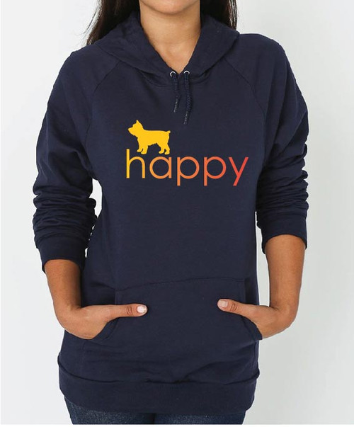 Righteous Hound - Unisex Happy Yorkie Hoodie