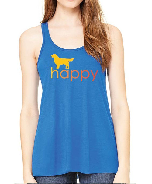 Righteous Hound - Flowy Happy Golden Retriever Tank
