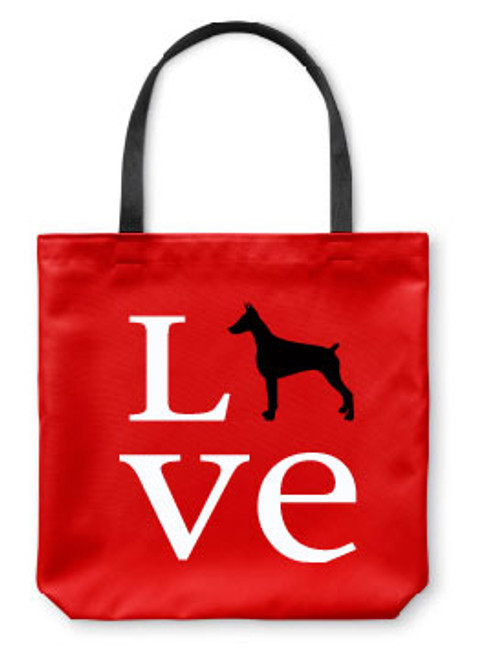 Righteous Hound - Love Doberman Tote Bag