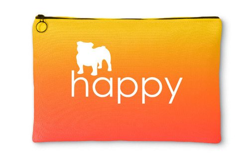Righteous Hound - Happy Bulldog Accessory Pouch