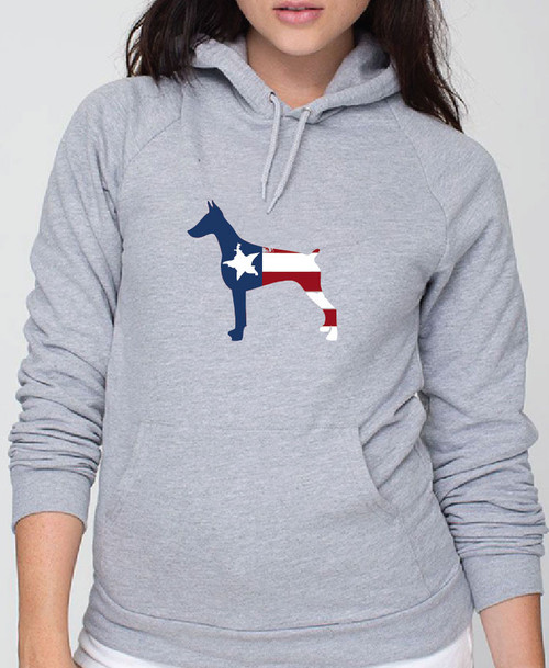 Righteous Hound - Unisex Patriot Doberman Hoodie