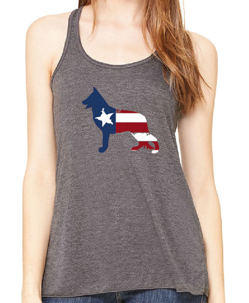 Righteous Hound - Flowy Patriot German Shepherd Tank
