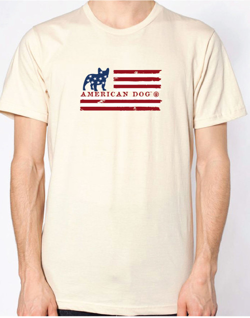Righteous Hound - Men's Flag French Bulldog Tee
