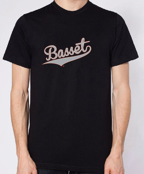 Righteous Hound - Men's Varsity Basset Hound T-Shirt