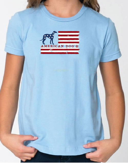 Righteous Hound - Kid's Flag Greyhound Tee