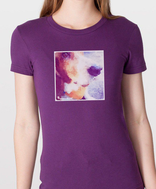 Righteous Hound - Women's Watercolor Basset Hound Tee