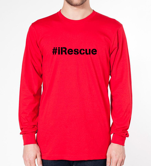 Mens/Unisex iRescue Long Sleeve Tee