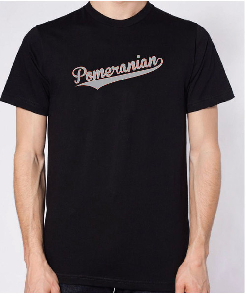 Righteous Hound - Unisex Varsity Pomeranian T-Shirt