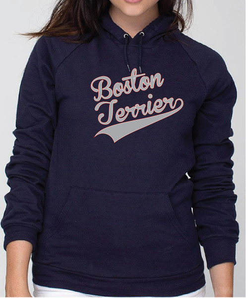 Righteous Hound - Unisex Varsity Boston Terrier Hoodie