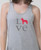 Unisex Love Husky Tank Top