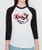 Hipster Pug Unisex Raglan Tee