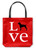 Righteous Hound - Love Boxer Tote Bag