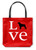Righteous Hound - Love Rottweiler Tote Bag