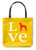 Great Dane Love Tote Bag