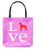Great Dane Love Tote Bag