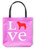 Saint Bernard Love Tote Bag