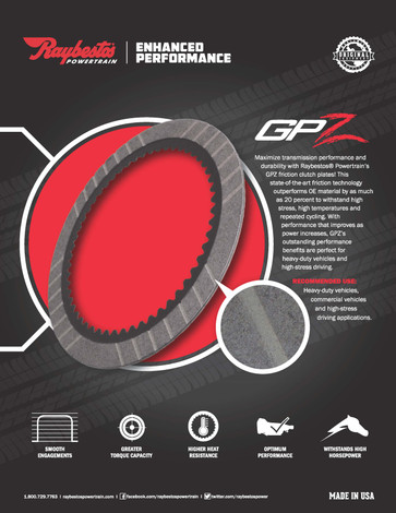 Raybestos Powertrain GPZ Friction material 