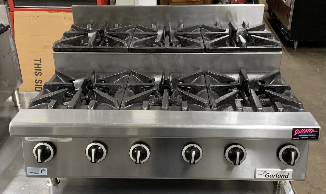 Garland Table Top Step Up 6 Burner Bgs45 Gillette Restaurant