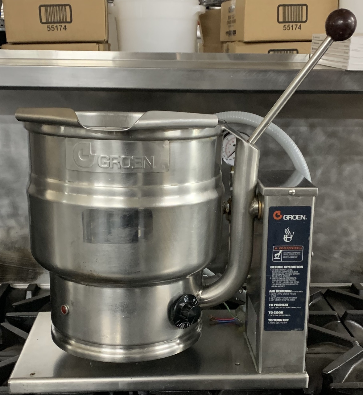 Groen 10 Qt Tilting Kettle Tdb 6 10 Bys54 Gillette Restaurant Equipment