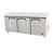 Undercounter Reach-In Refrigerator, three-section, self-contained refrigeration, 32.8 cu. ft. capacity, 33?ø to 45?øF temperature range, (3) locking hinged self-closing doors, (3) adjustable shelves, ventilated refrigeration, automatic evaporation, air defrost, stainless steel interior & exterior, galvanized steel back, casters, rear mounted refrigeration, 390 watts, 115v/60/1-ph, 4.2 amps, 1/3 HP, cETLus, ETL, CE, ENERGY STAR??