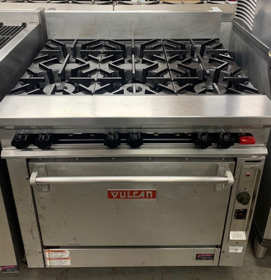 VULCAN 6 BURNER WITH CONVECTION OVEN (DHX948) - NATURAL GAS - Gillette ...