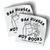 Ban Hunger Not Books (3.5" x 3.5" Vinyl Sticker -- Pack of Two!)