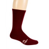 Lightweight Crew Alpaca Socks - Cranberry