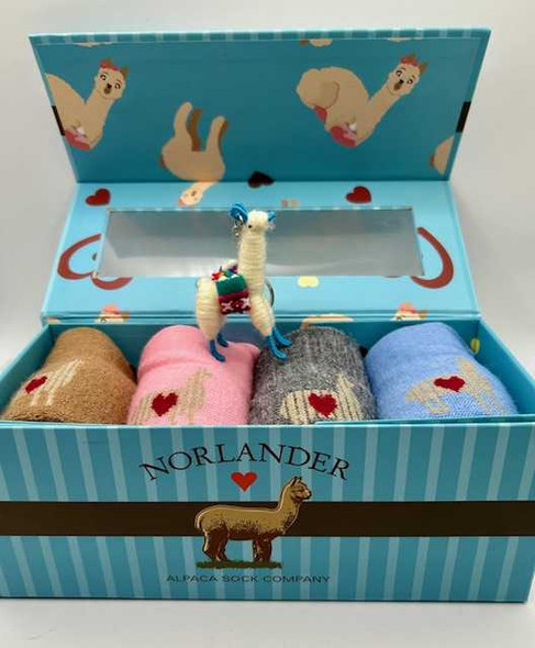 Free Shipping! Norlander Lightweight Sock Gift Box*All Gift Boxes Come With A Free Alpaca Key Chain*