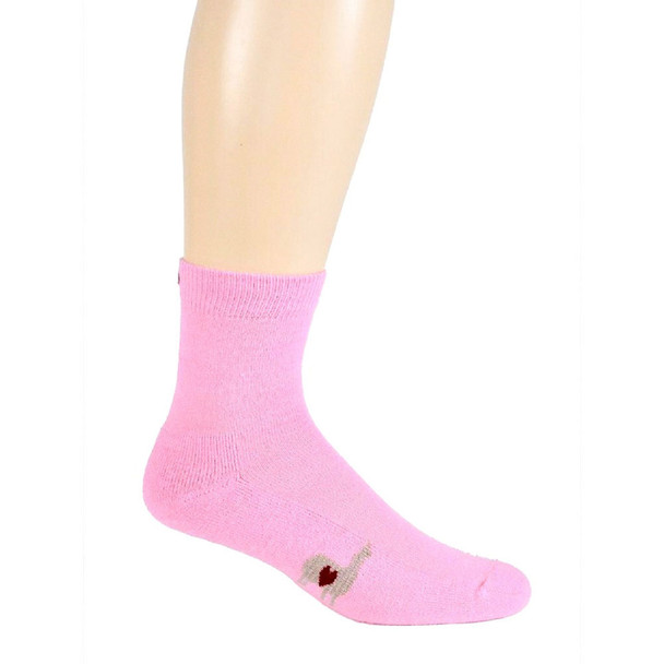 Lightweight Short Alpaca Socks - Pink