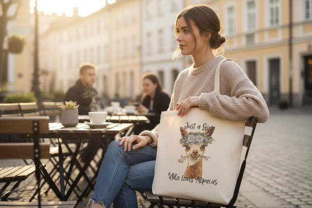 New! Fun Alpaca Canvas Totes