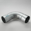 5" OD-ID Exhaust Elbow- 90 Degree- 8" Long