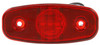 Truck-Lite 26250R Model 26 (4.75" x 2" Semi-Oval) LED Clearance / Marker Lamp- Red- Screw-on- 3 Diodes