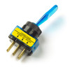 Toggle Switch Illuminated Blue, SPST, ON-OFF, 3 Blade, 12v-20a (Grote 82-1908)