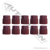 A/C High Side Port Caps- 16mm, Red- 10 pack