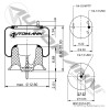 Air Bag for Freightliner Late Model Airliner II Suspensions- Replaces A16-18335-000 / W01-377-9759