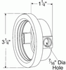 Grote 91400 2.5" Round Grommet- Open Back