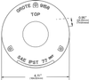 Grote 91582 Replacement Lens for Single / Dual Face Pedestal Lamps w/ Die Cast Base-Red