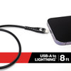 Cummins Lightning Style Heavy Duty USB Charging Cord- 8'
