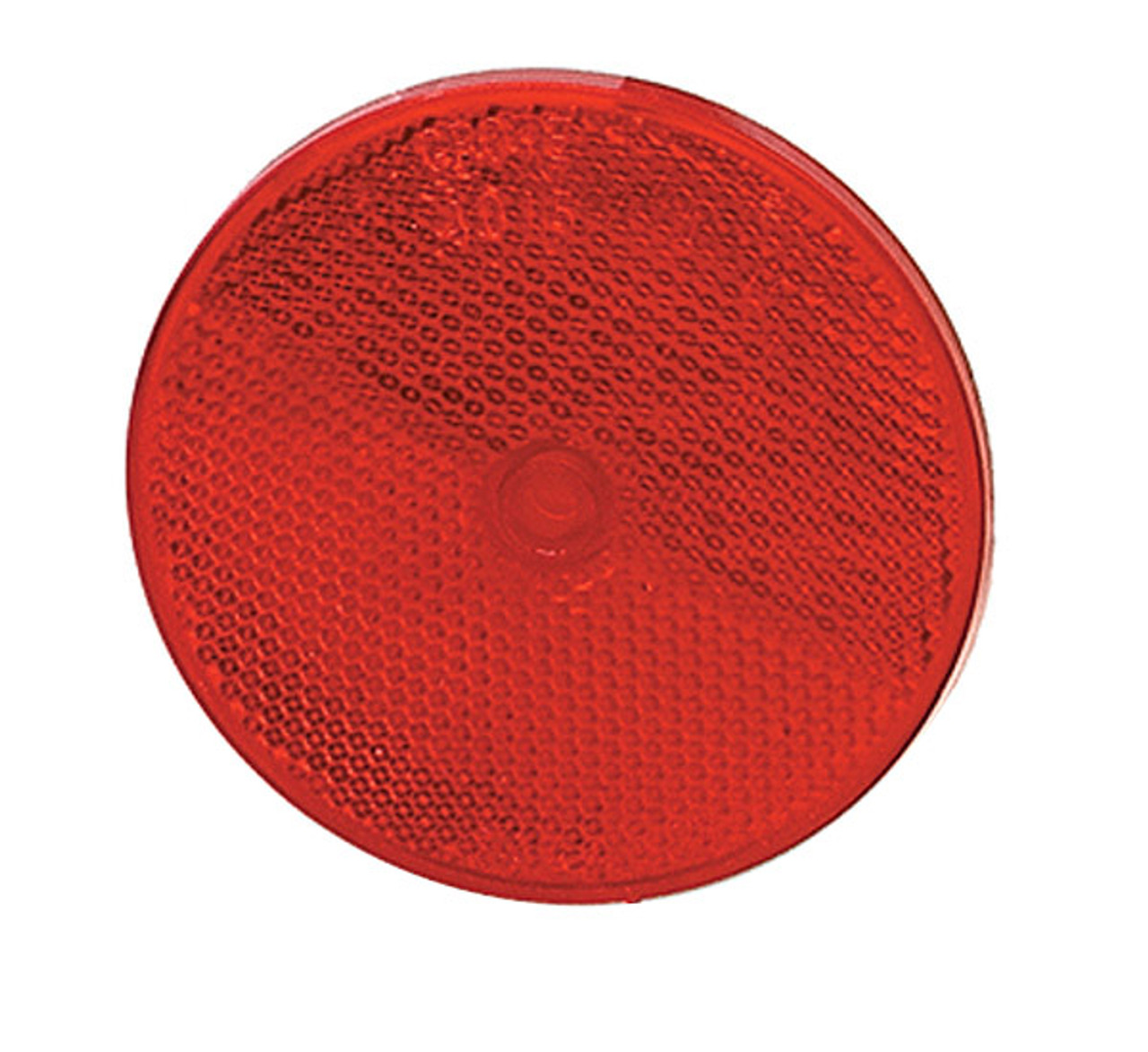 Grote 40092 Red Reflector , 2.5" Round Single Screw Mount