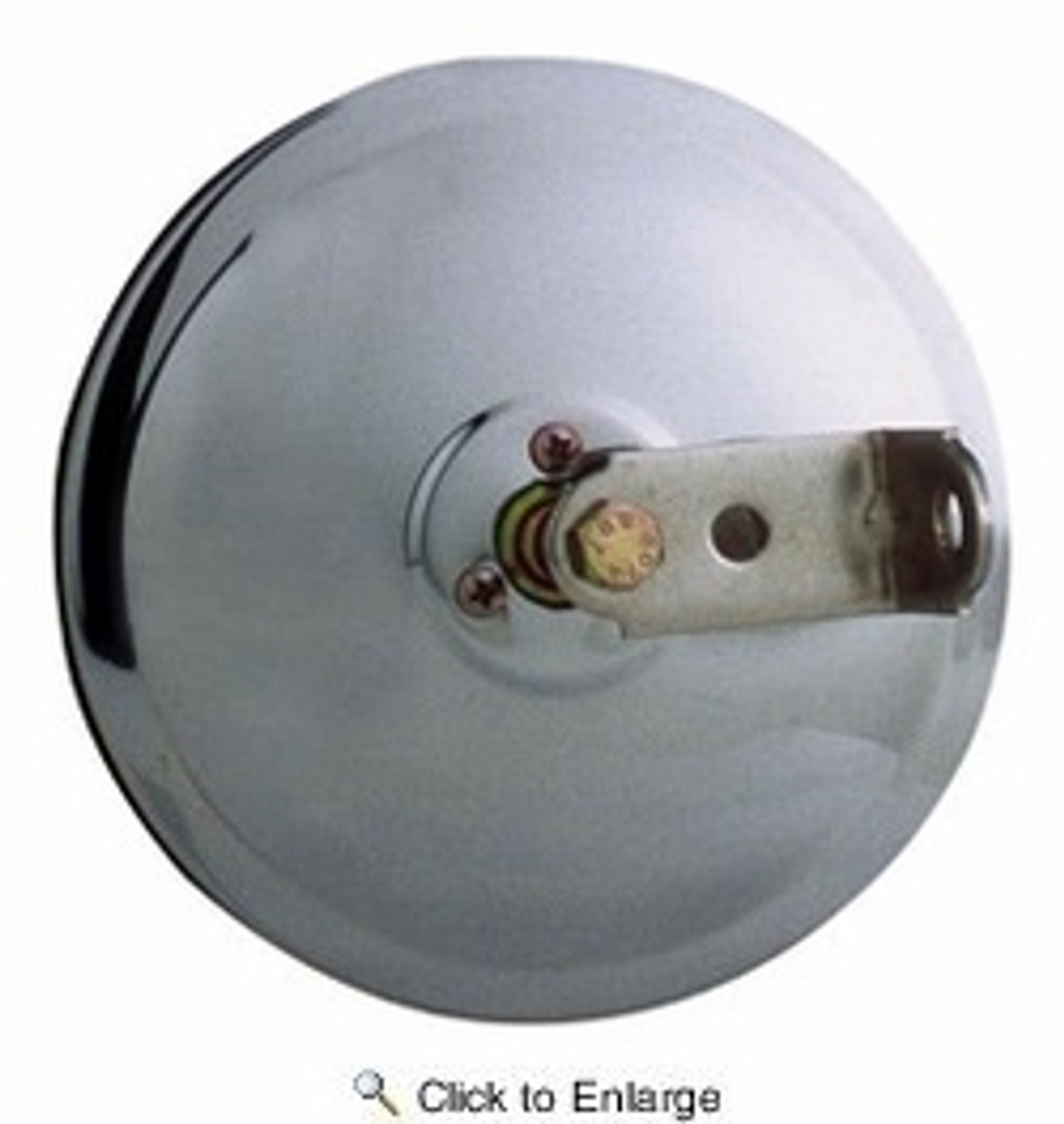 5" Round Convex Mirror, Stainless Steel- Center Mounted