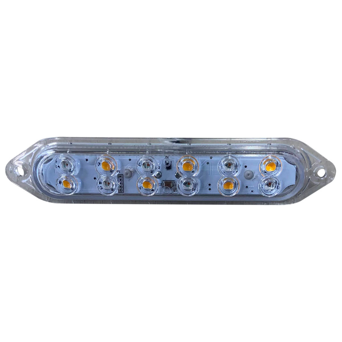 Truck-Lite 61501R Model 61 LED Brake-Activated Warning Lamp- Clear
