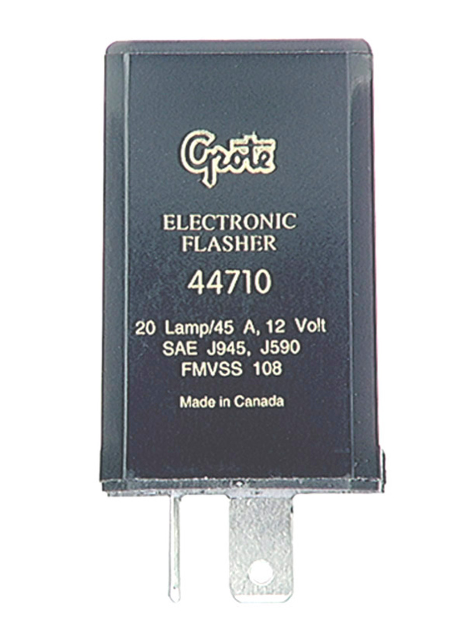 Grote 44710 2 Pin 20 Lamp Heavy Duty Electromechanical Flasher