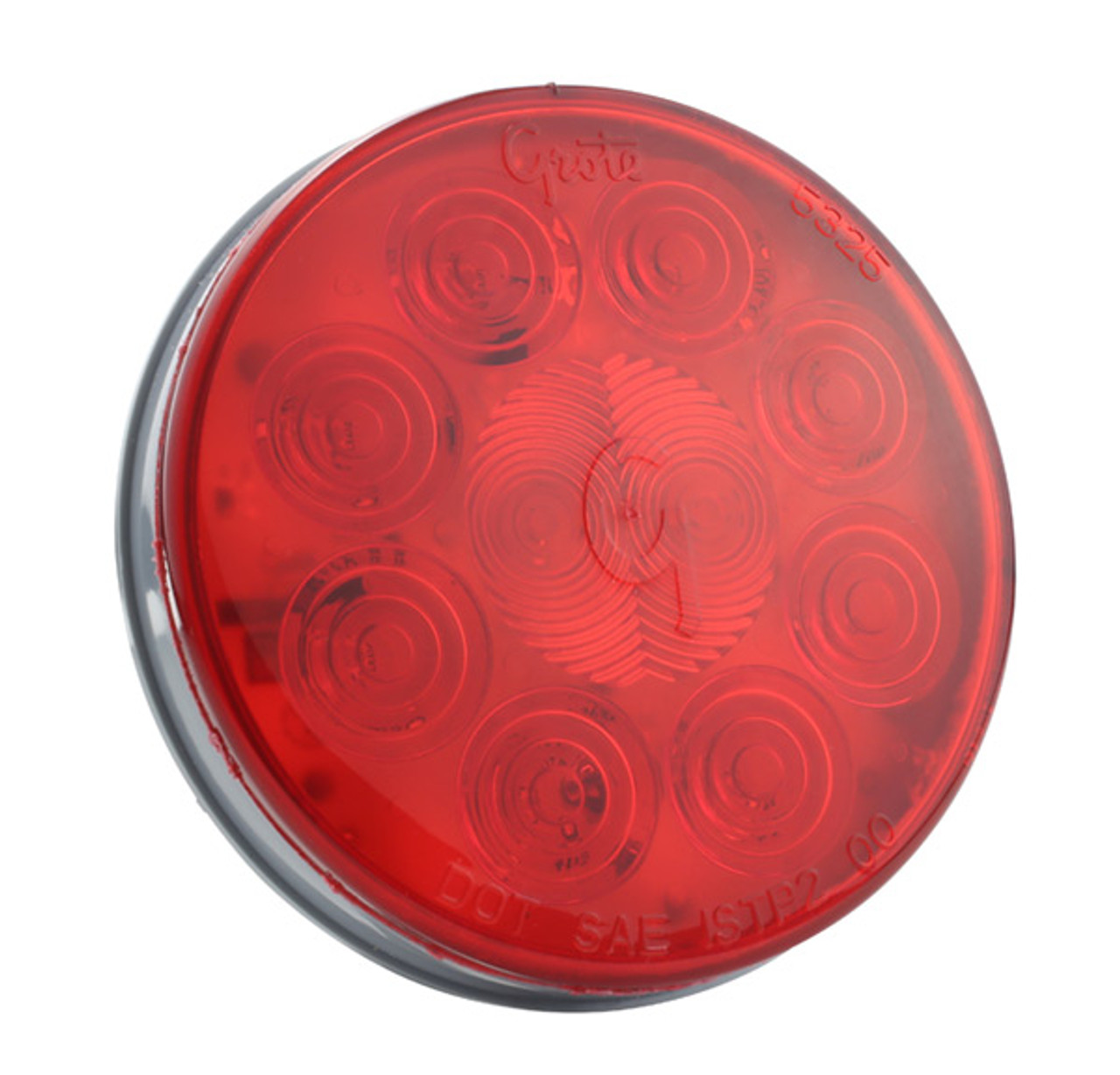 Grote 53252 4" Round SuperNova LED S/T/T Lamp- Red- 10 Diodes