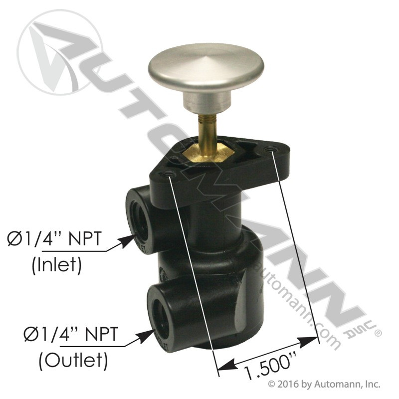 Haldex Type Push/Pull Valve- replaces KN20033 - Triple 