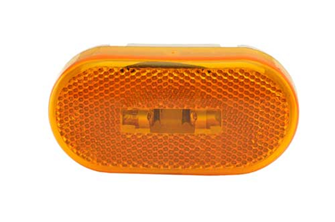 Grote 45933 4" Oval Clearance / Marker Lamp- Amber- Incandescent- Reflectorized